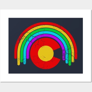 Colorado Flag Rainbow LGBTQ Posters and Art